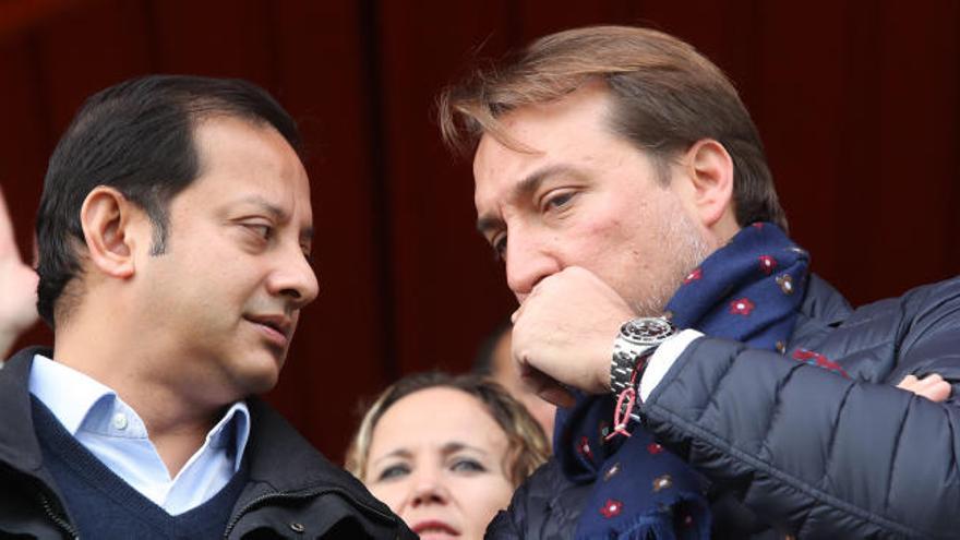 Quico Catalán junto a Anil Murthy, presidente del Valencia CF.