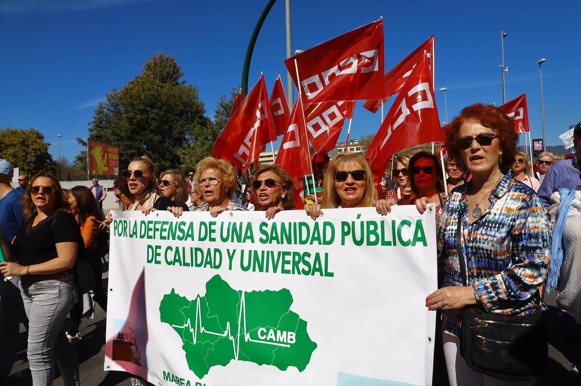 Manifestación en defensa de la sanidad pública