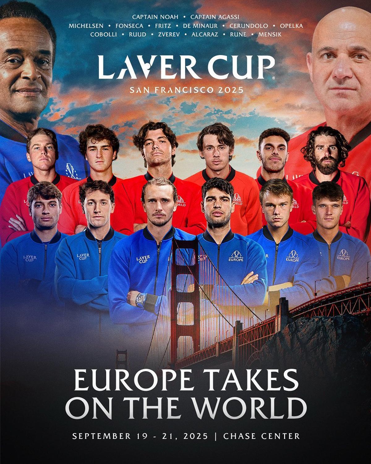 El cartel de la Laver Cup 2025