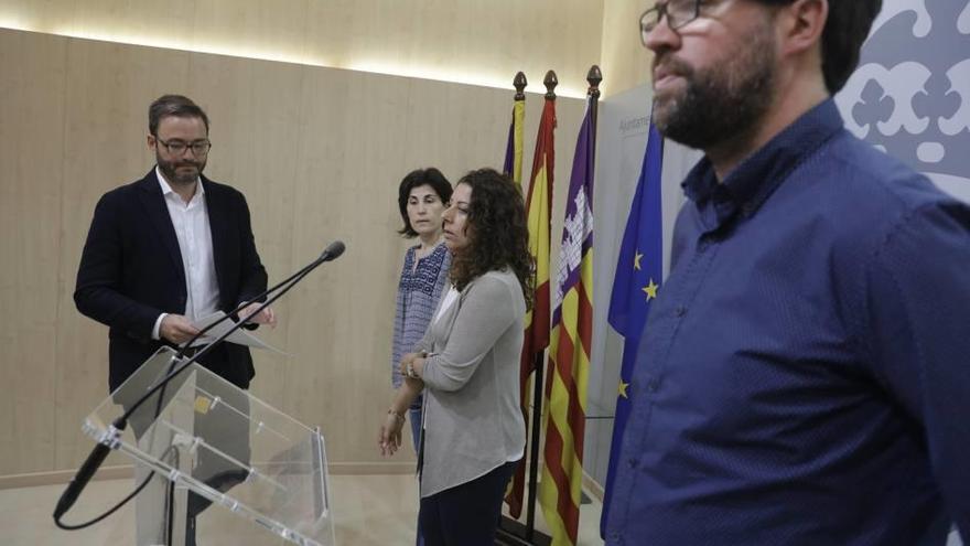 Noguera, Pastor, Martín y el alcalde, José Hila.