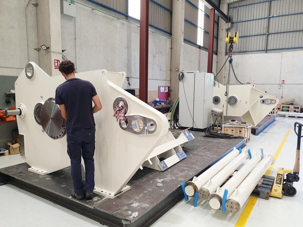 Las instalaciones de la auxiliar del naval Naust Marine en Porriño