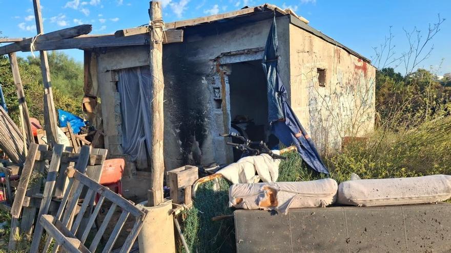 El incendio de Xàbia saca a la luz las infraviviendas del Saladar