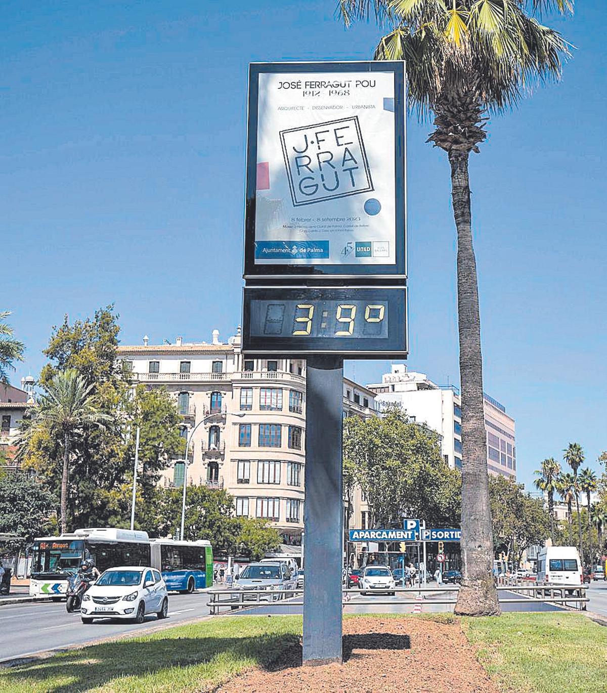 39 grados en Palma.