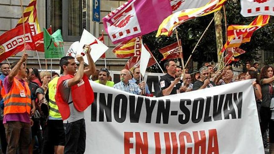 Manifestació dels treballadors, en defensa de la planta l&#039;estiu passat