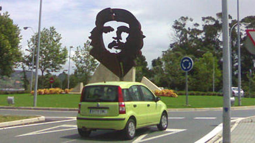 La rotonda de Nirvana, en la que está instalado el busto del Che Guevara.