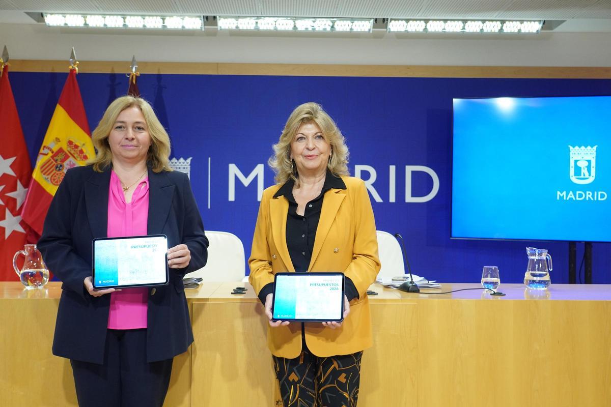 Archivo- Inma Sanz y Engracia Hidalgo en la presentación de los Presupuestos para 2026.