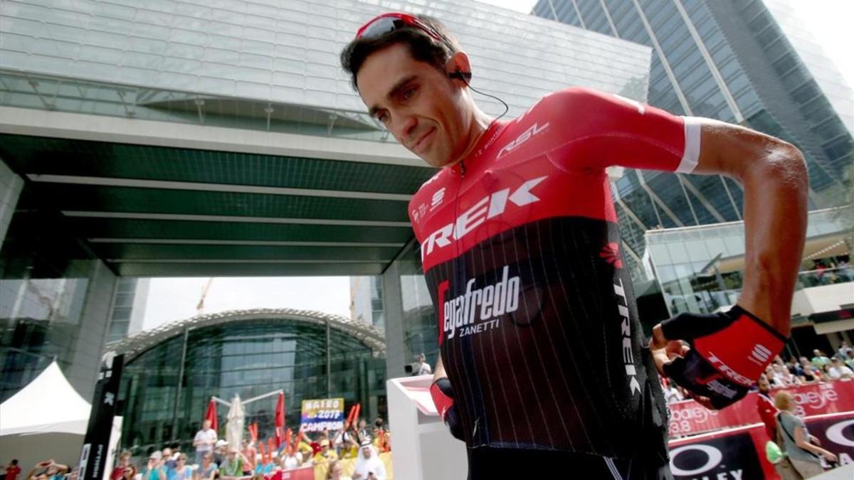 Alberto Contador, en Abu Dhabi