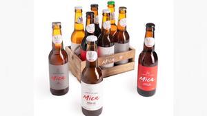 Varias de las cervezas de Mica.