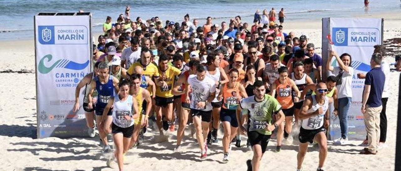 La prueba dio comienzo en pleno arenal de Lapamán.