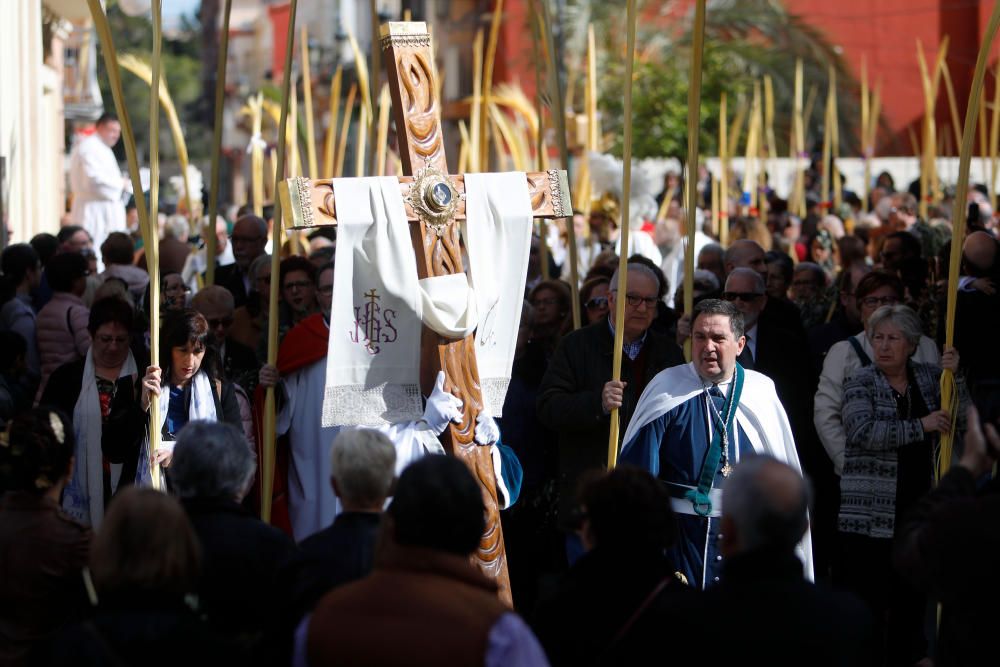 Procesión de las Palmas en la parroquia de Ntra. Sra. de los Ángeles