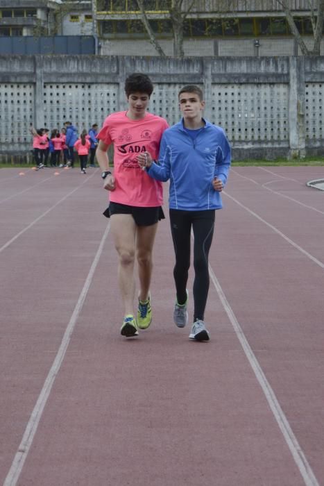 El equipo de la ONCE del Club de Atletismo de Sada