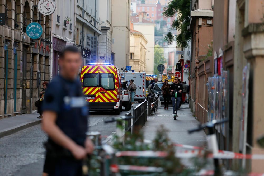 Las imágenes tras la explosión en Lyon.