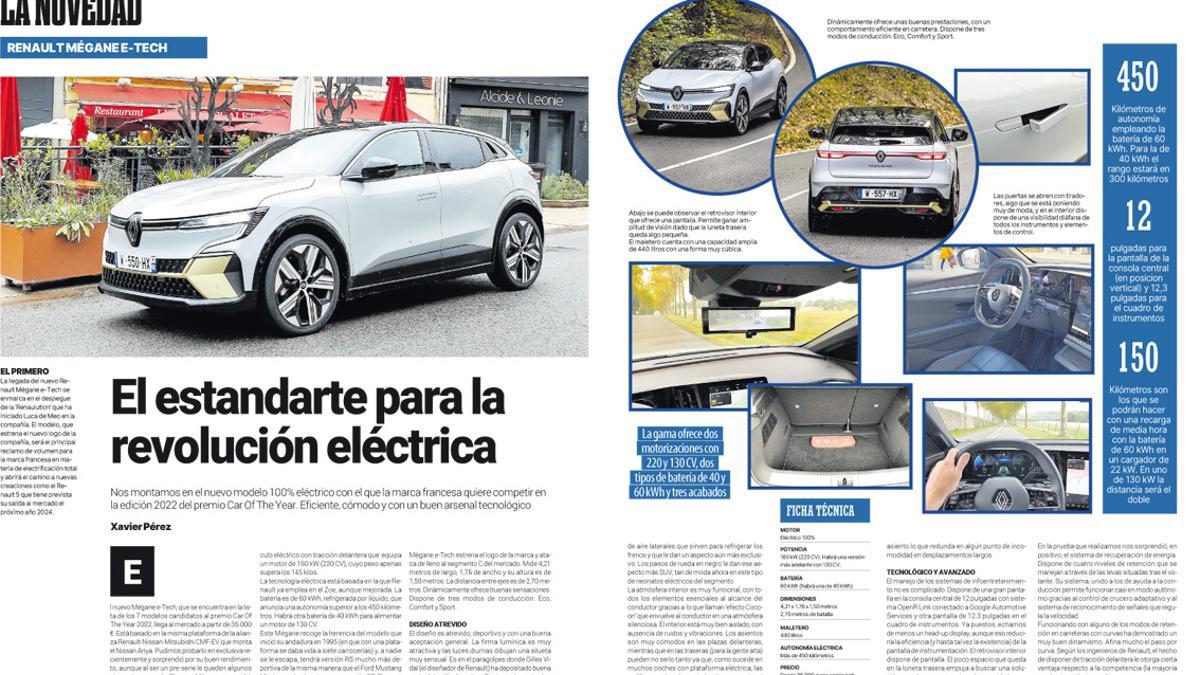 Paginas del número ocho de 'etric', el suplemento de la electromovilidad