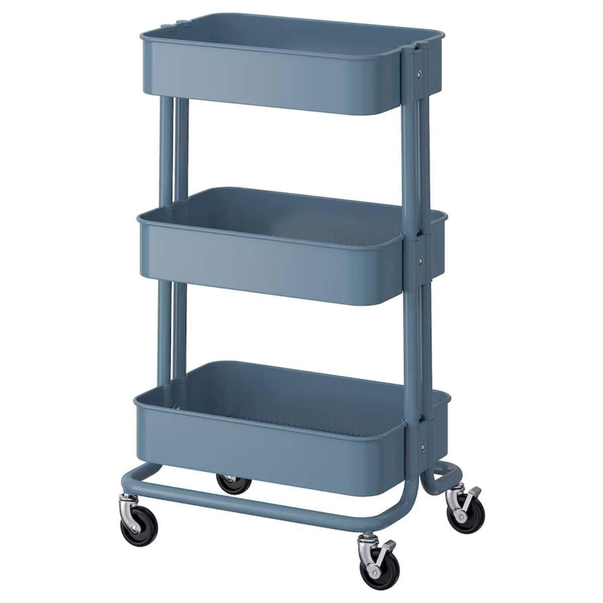 Carrito azul grisáceo RÅSKOG