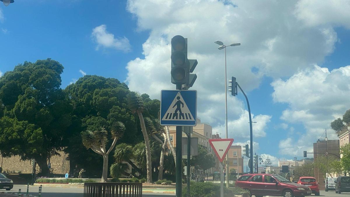 Semáforos sin funcionar en la ciudad de Cartagena.