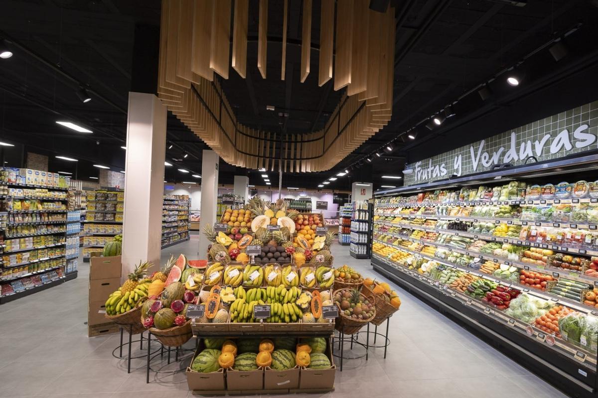 Un expositor de una tienda de la cadena SPAR Gran Canaria