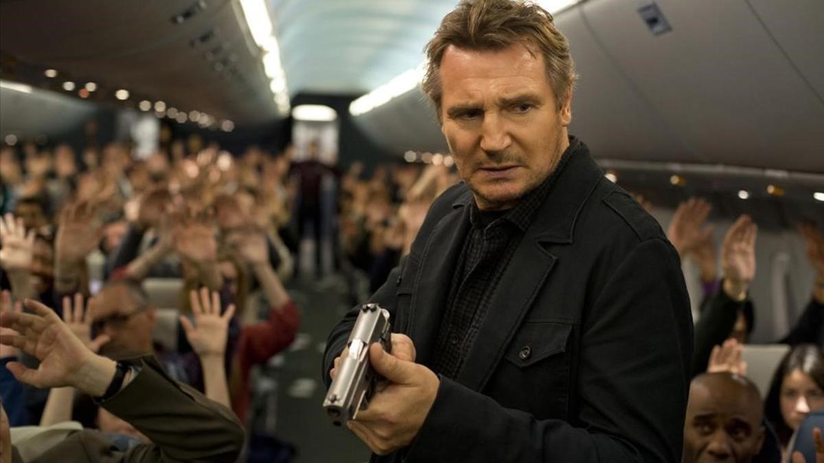 Liam Neeson pelicula non stop  de jaume collet serra