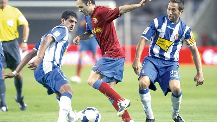 Iniesta, durante un partido del Barça de esta temporada