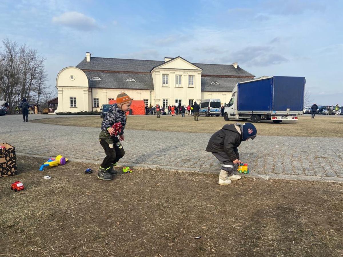 Refugiados en Dorohusk (Polonia).