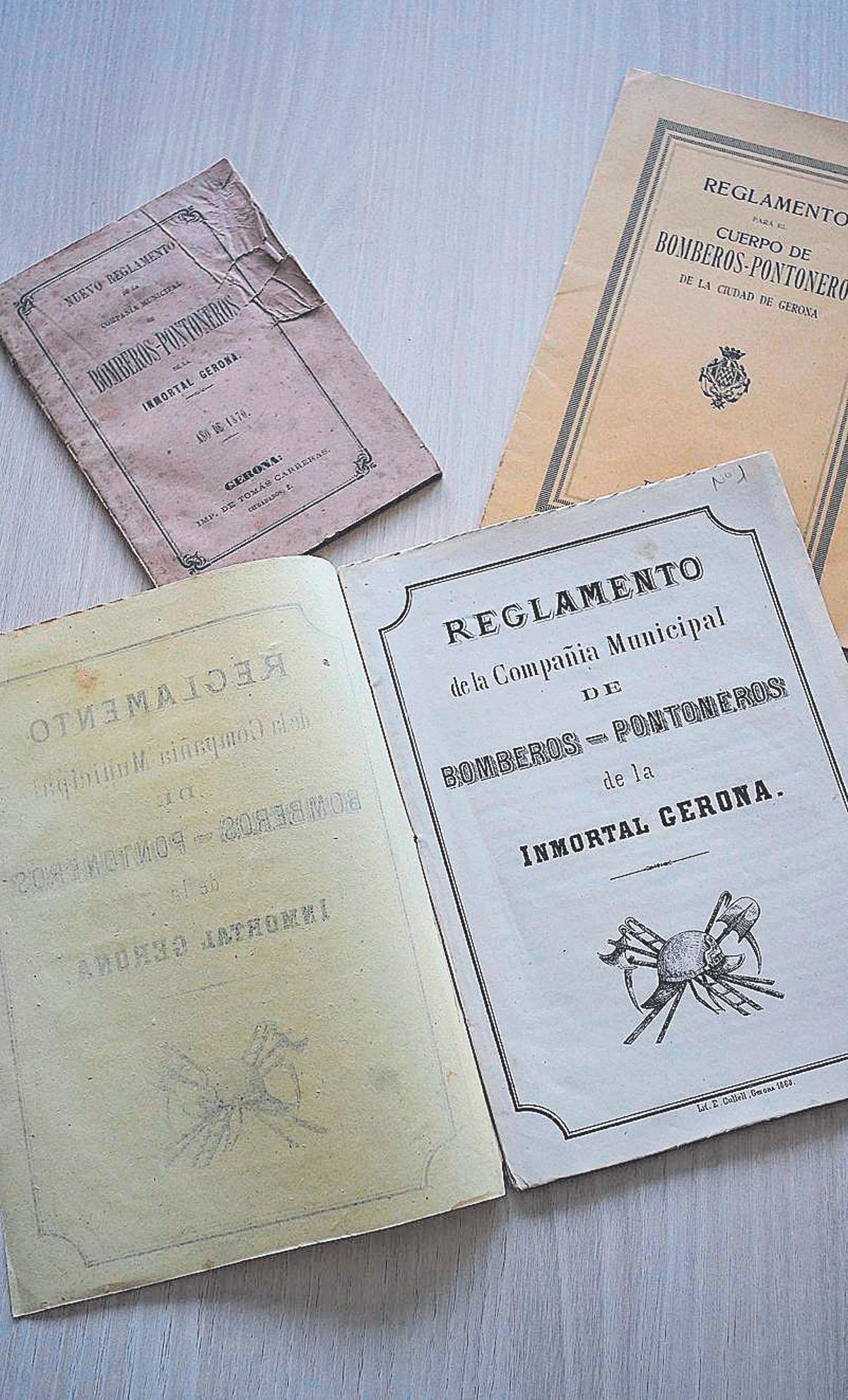 Els Reglaments dels bombers de Girona recopilats pels historiadors.