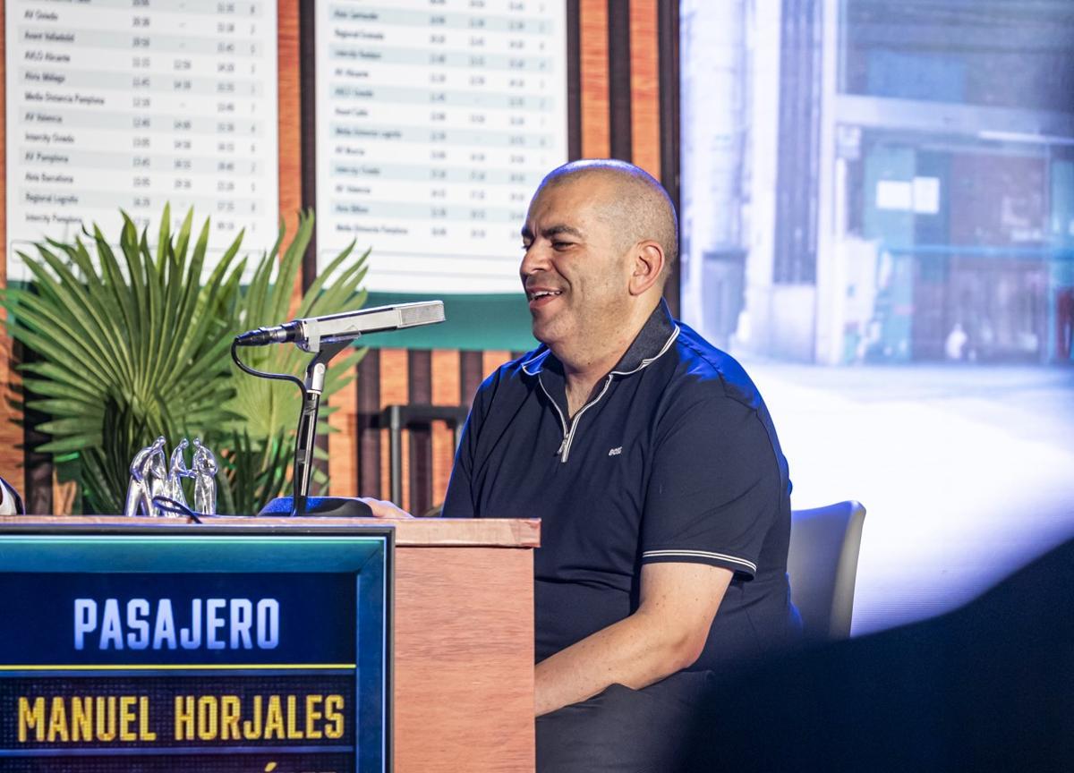 Manuel, en un momento de la gala celebrada el viernes en Madrid
