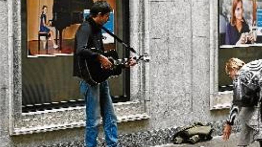 Un dels participants al programa «Carrers de música».