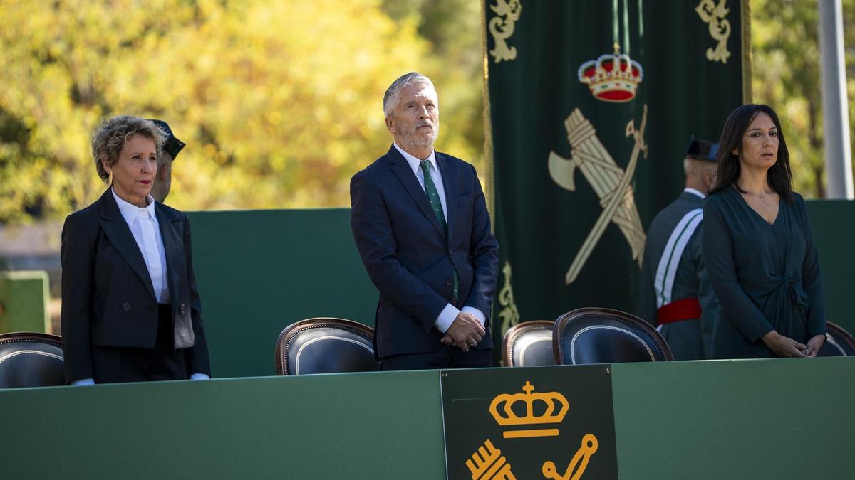 Archivo - El ministro del Interior, Fernando Grande-Marlaska, en un acto de la Guardia Civil