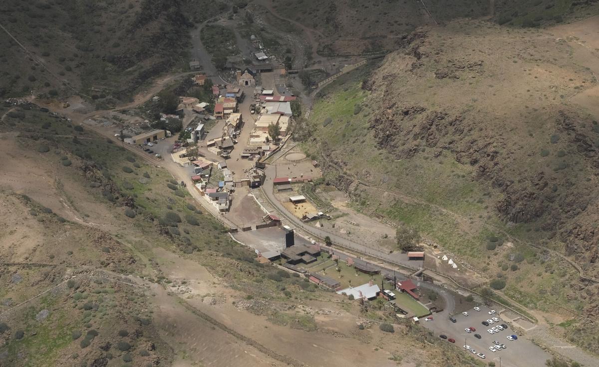 Las presas de Gran Canaria, llenas tras el paso de Therese, vistas desde el aire Las presas de Gran Canaria, llenas tras el paso de Therese, vistas desde el aire