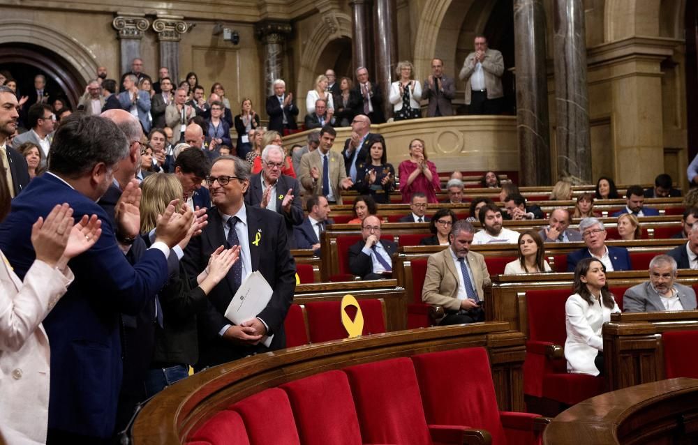 Ple d'investidura de Quim Torra