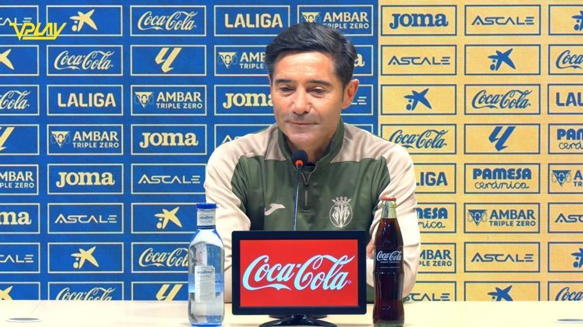 Marcelino García Toral, técnico del Villarreal, durante la rueda de prensa de este viernes