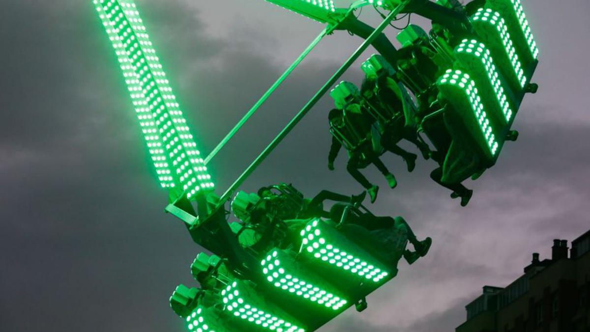 Una de las atracciones en una pasada edición de San Agustín