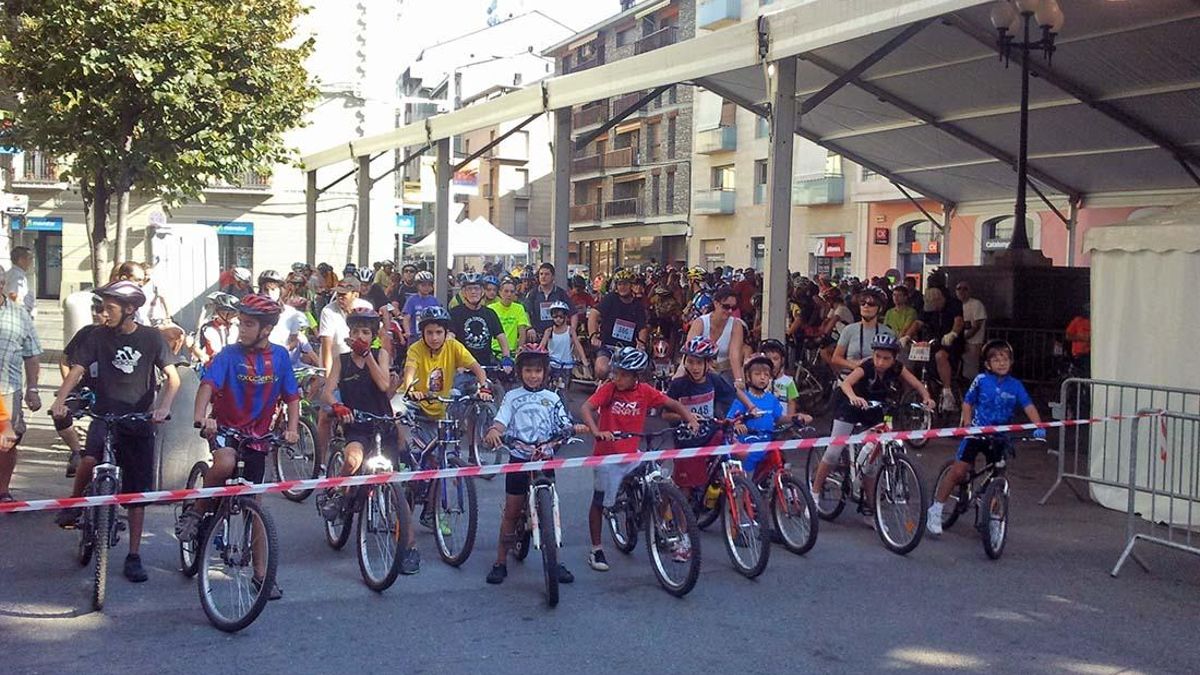 Una cursa ciclista de la Festa Major de la Seu