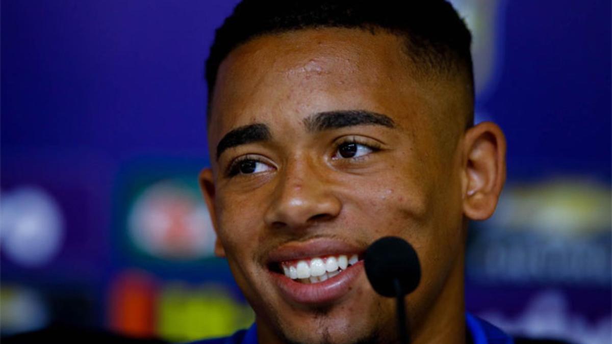 Gabriel Jesus, en rueda de prensa