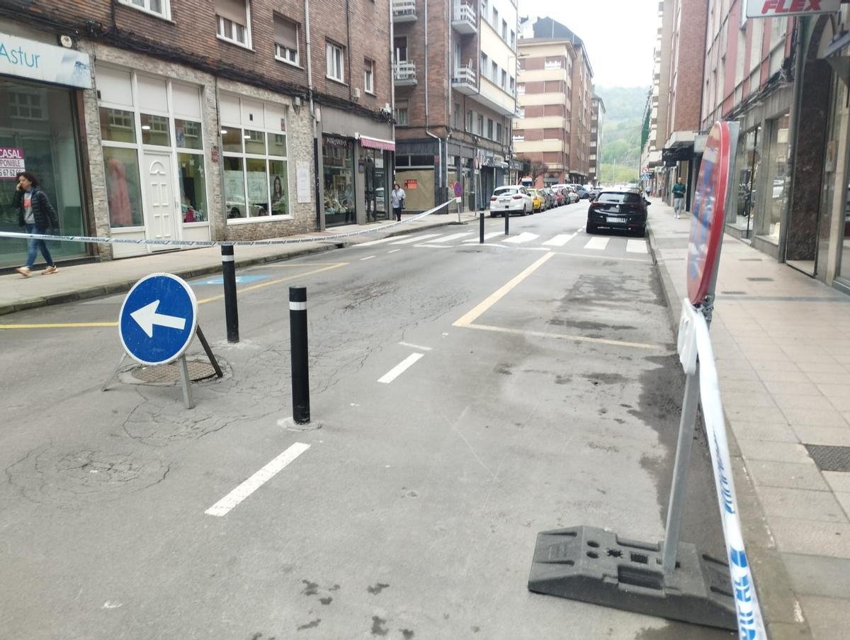 El tramo afectado por las obras.