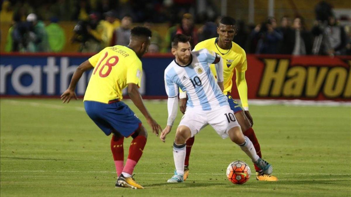 Messi fue la gran figura en el último partido