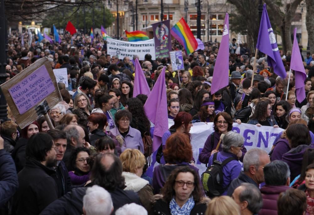 Manifestación del día de la mujer en Gijón