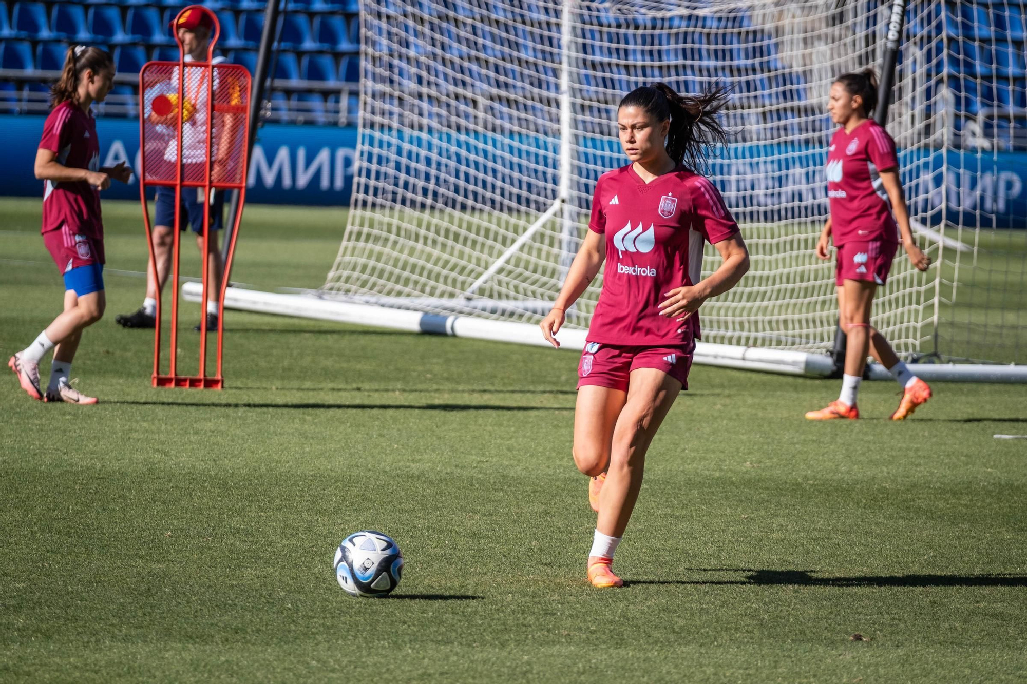 Training and press conference of the women's soccer team in Tenerife