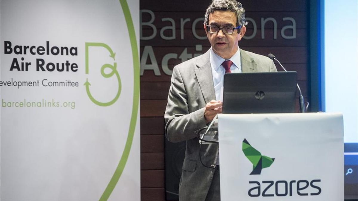 El consejero delegado de Azores Airlines, Paulo Menezes, en Barcelona.