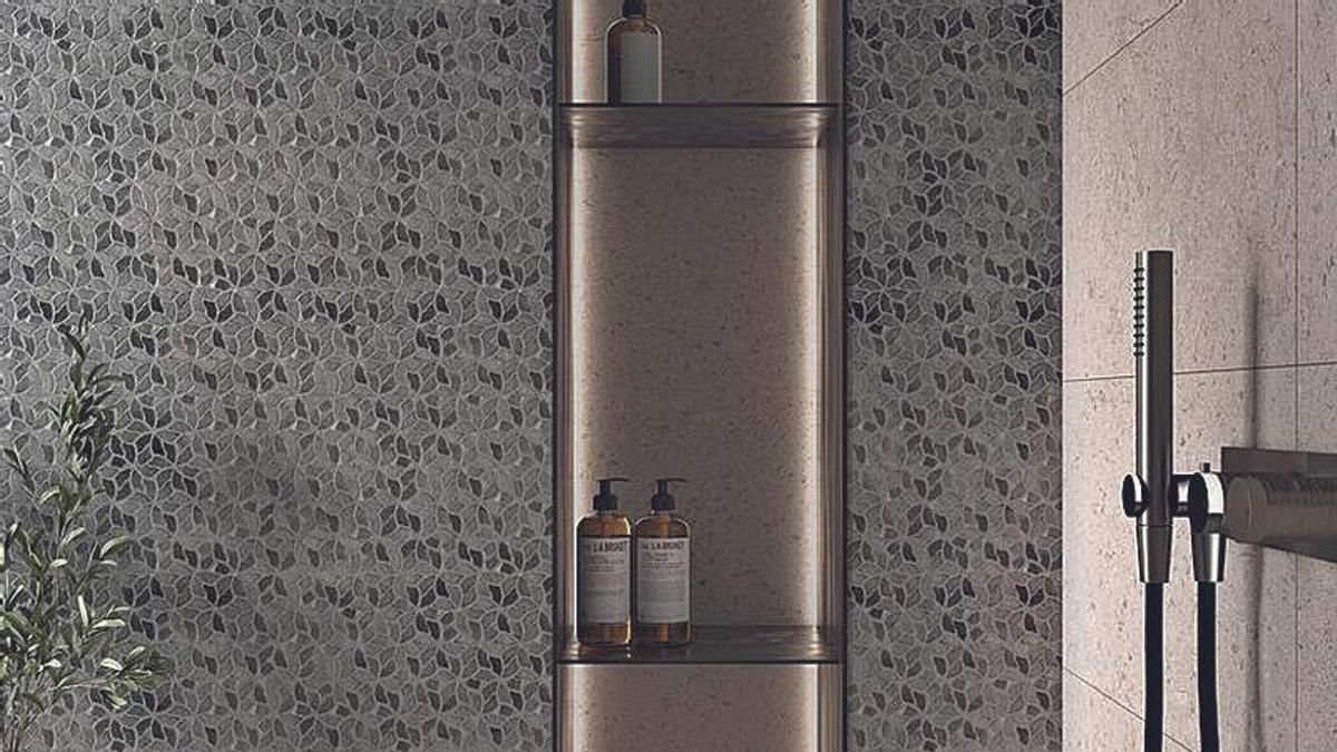 Ambiente mosaico Metal Flowers Argent.