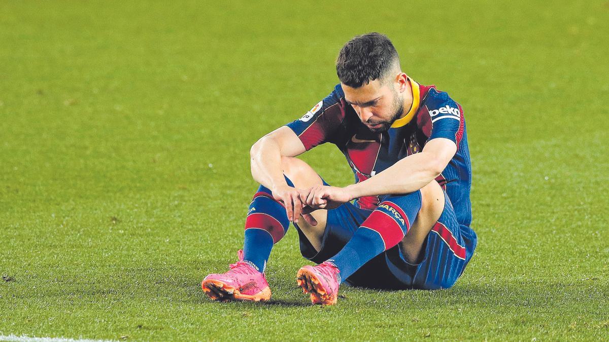 Jordi Alba, durante un partido de la pasada temporada.