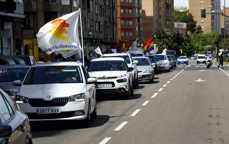 La caravana de Intersindical recorre Zaragoza el 1 de mayo