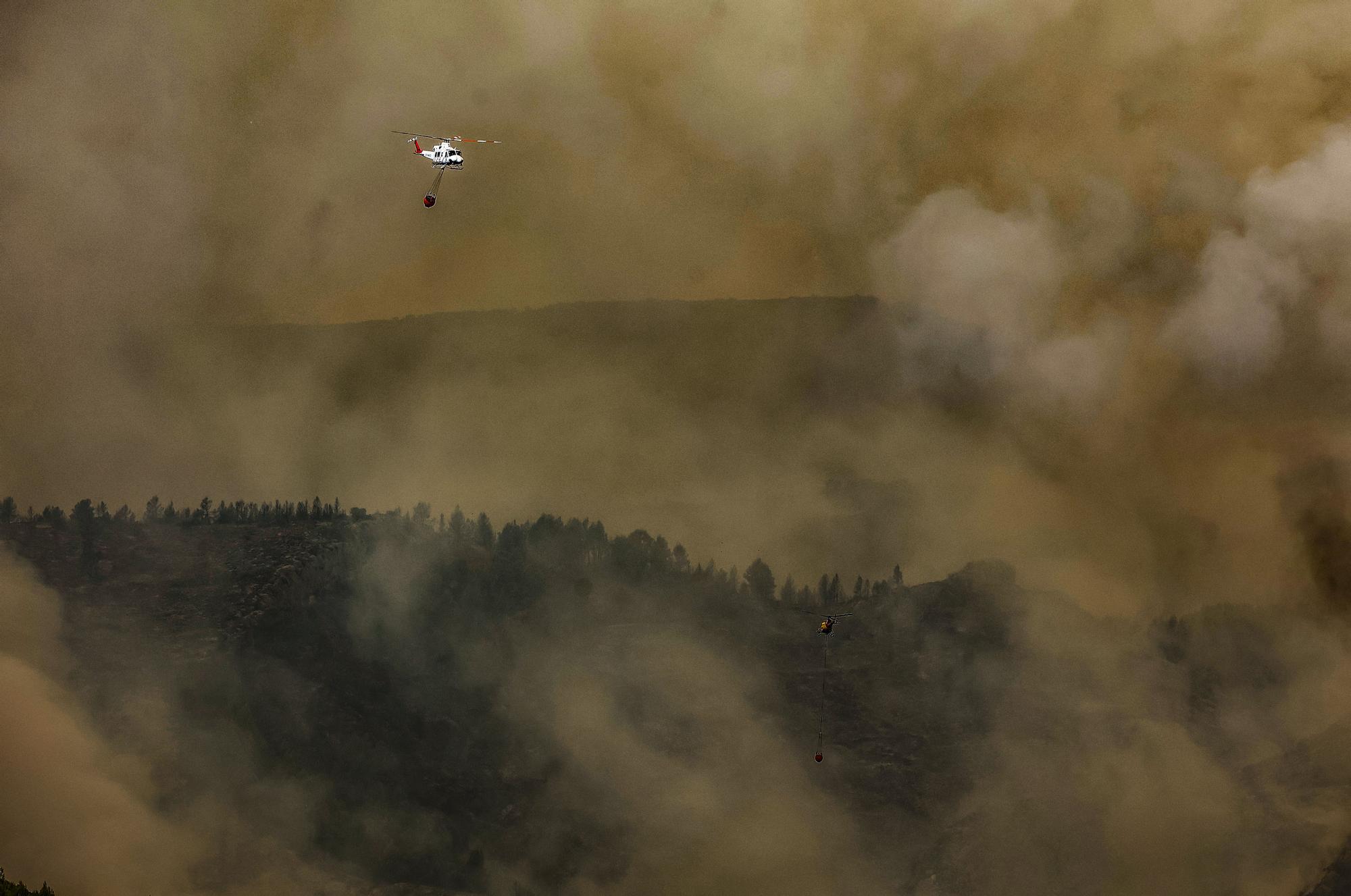 Desoladoras imágenes del incendio de Bejís