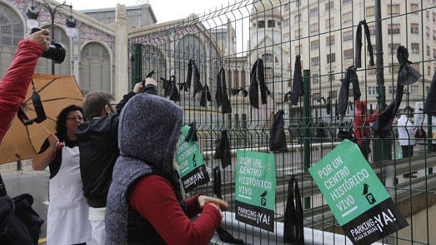 Una de las últimas protestas de los comerciantes.