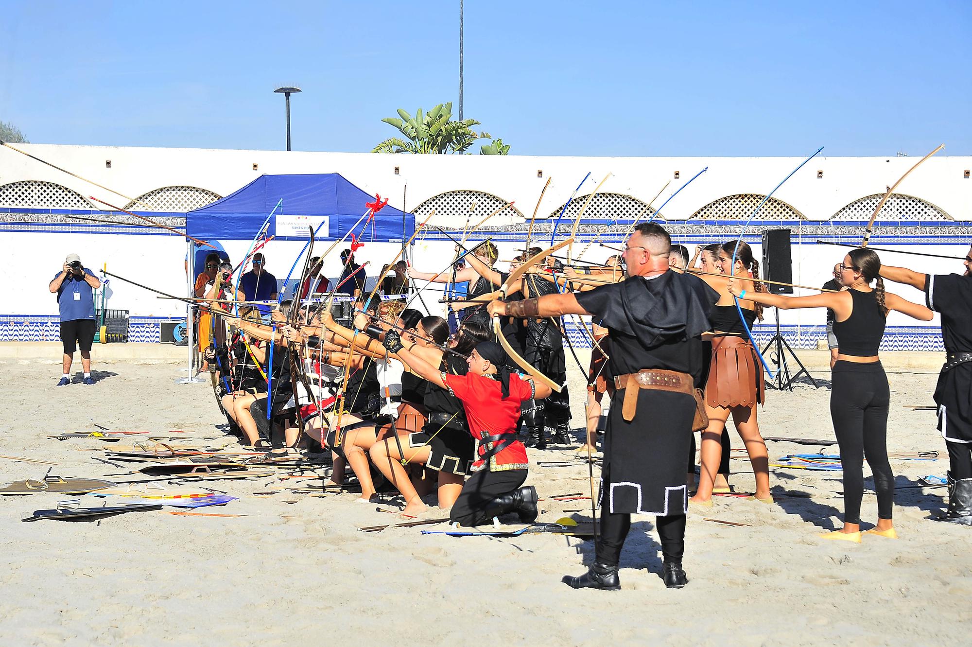 FIESTAS SANTA POLA. Asalto moro en la playa de Levante.