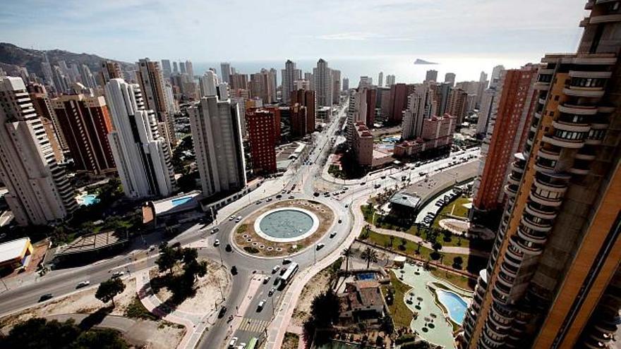 Una vista áerea de Benidorm en una imagen de archivo.