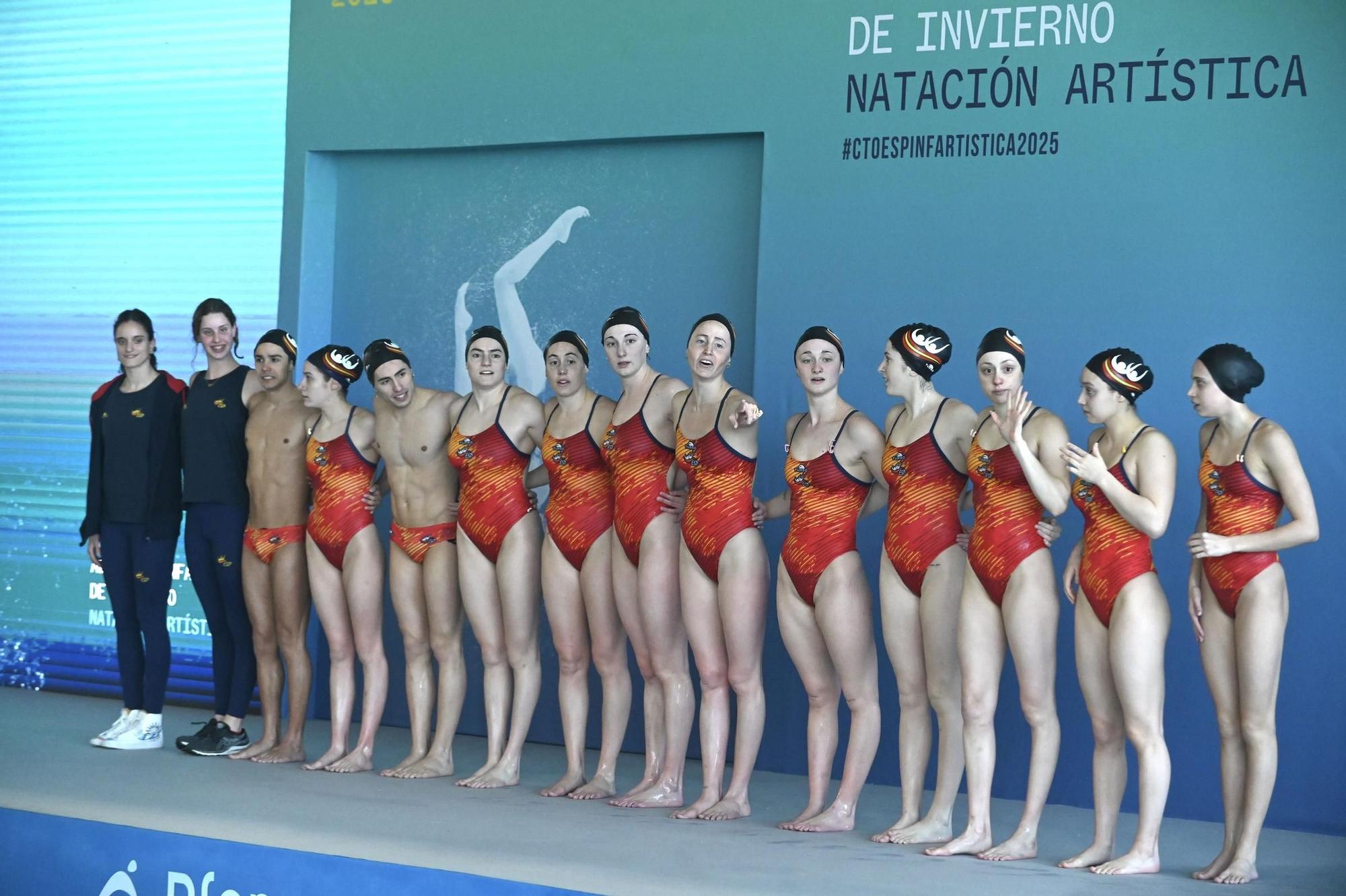 La selección nacional de Natación Artística cautiva a Pontevedra
