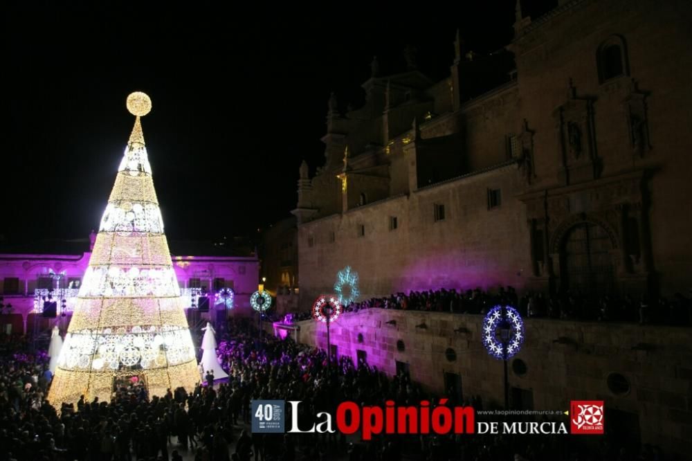 Encendido de luces de Navidad en Lorca