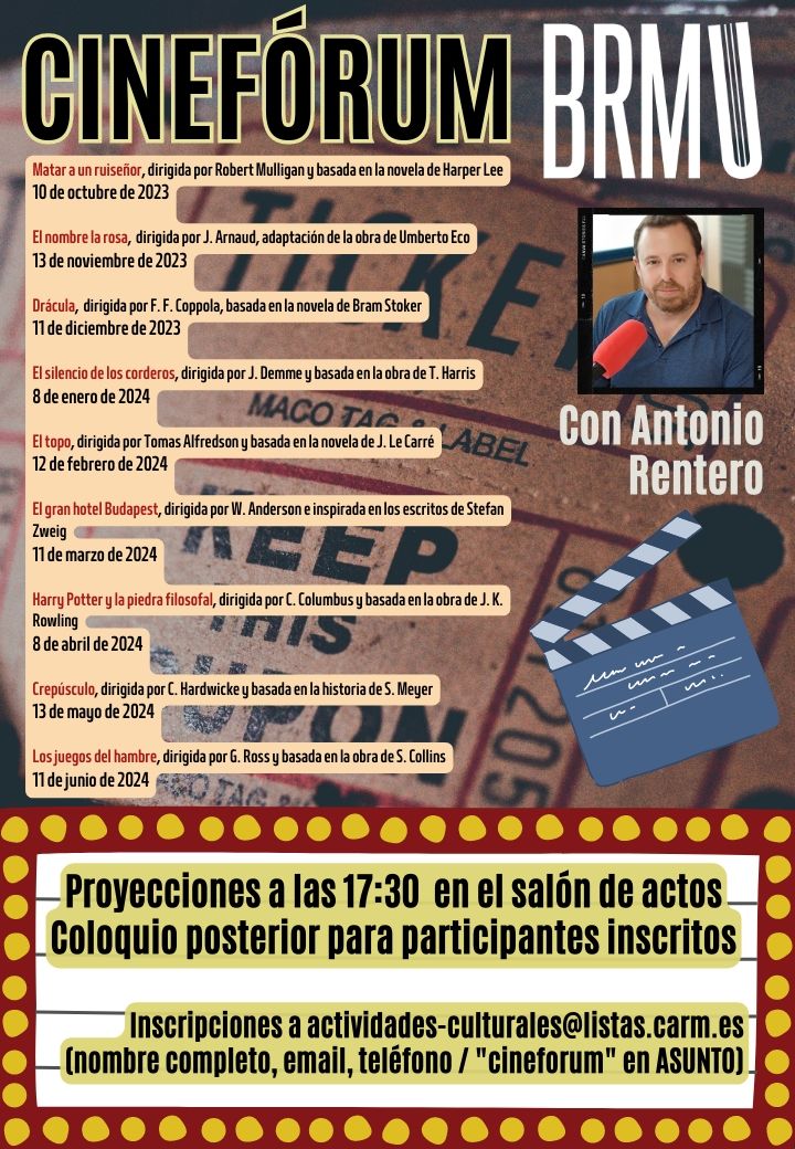 Cinefórum en la Biblioteca Regional de Murcia.
