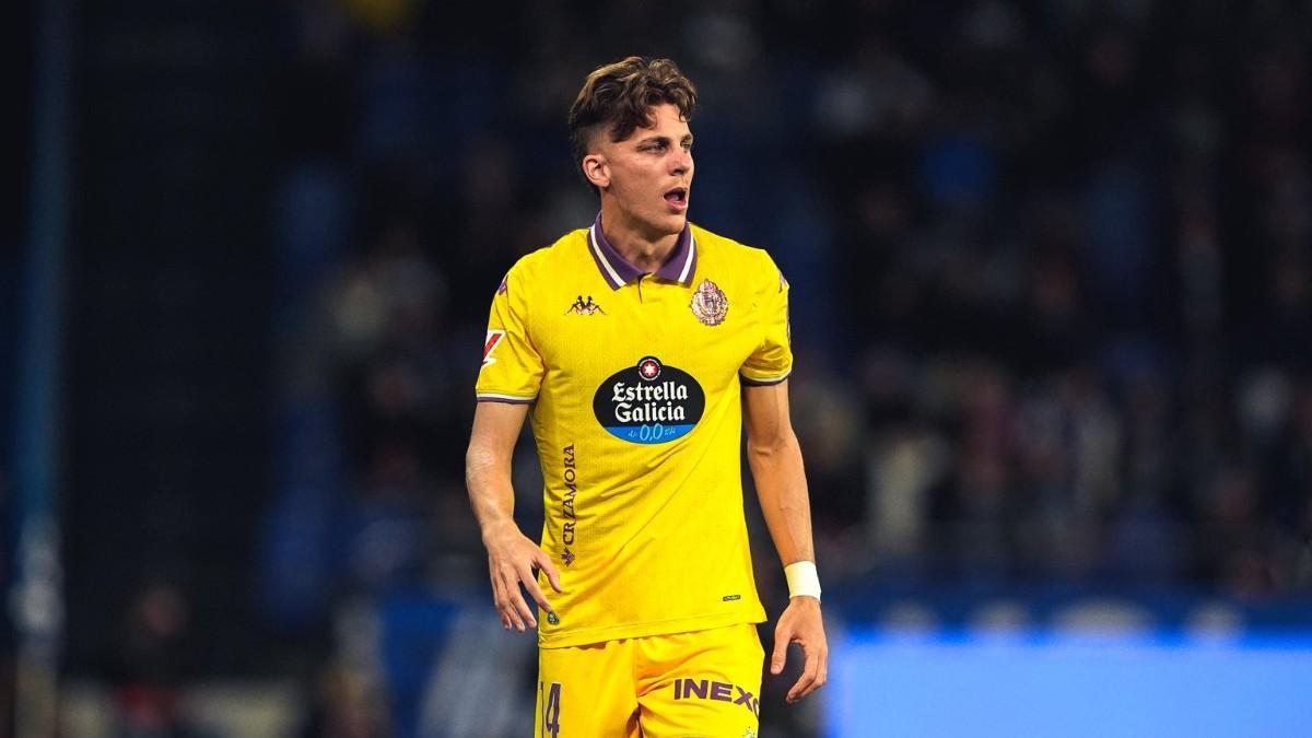 Iván Alejo, jugador del Valladolid