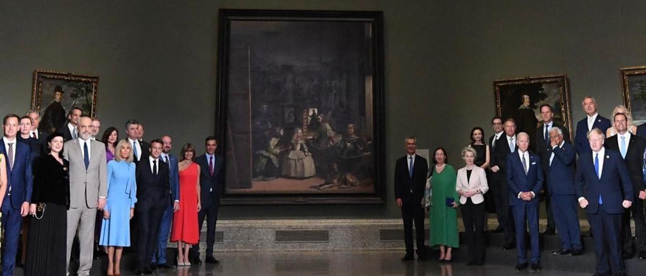 Los jefes de Estado y de Gobierno de la OTAN visitan el Museo del Prado.